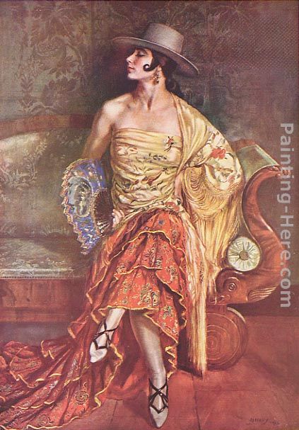 Flamenca painting - George Owen Wynne Apperley Flamenca art painting